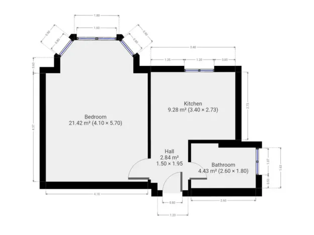 Pronájem bytu 1+1, Praha - Smíchov, U Demartinky, 45 m2
