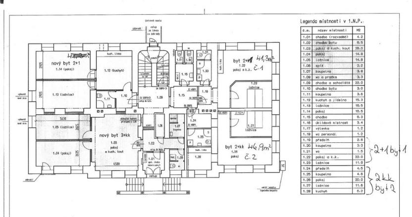 Pronájem bytu 2+kk, Peruc, U Koupaliště, 59 m2