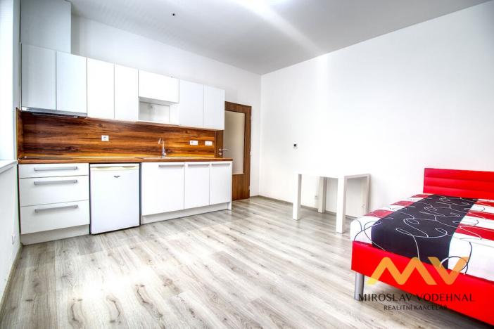 Pronájem bytu 1+kk, Pardubice - Zelené Předměstí, K Višňovce, 25 m2