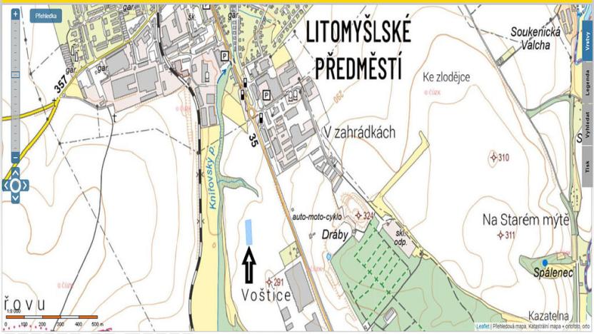 Prodej komerčního pozemku, Vysoké Mýto, Voštice, 3446 m2
