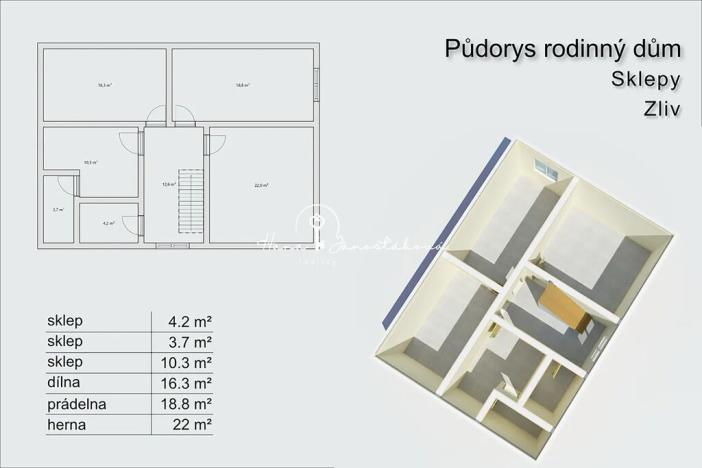 Prodej rodinného domu, Zliv, Na Výsluní, 155 m2