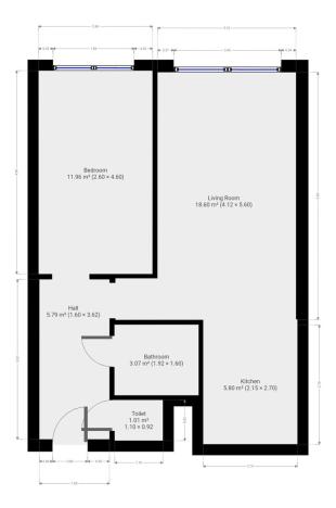 Pronájem bytu 2+kk, Praha - Stodůlky, K zahrádkám, 48 m2