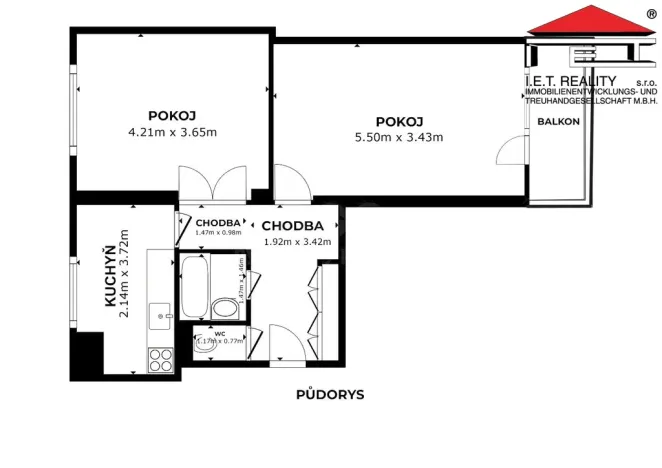 Prodej bytu 2+1, Ostrava, U Prodejny, 57 m2