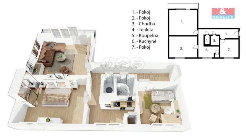 Prodej bytu 3+1, Ruda, 76 m2