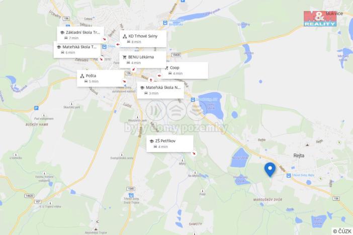 Prodej pozemku pro bydlení, Trhové Sviny, Rejta, 762 m2