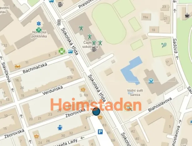 Pronájem komerční nemovitosti, Ostrava - Moravská Ostrava, Sokolská třída, 1 m2