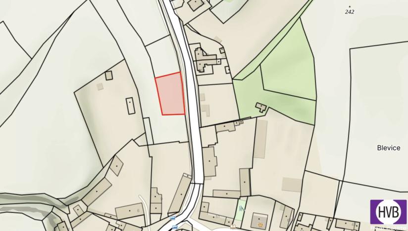 Prodej pozemku pro bydlení, Blevice, 1000 m2