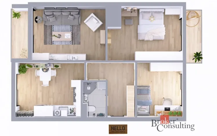 Prodej bytu 3+1, Nemanice, 70 m2