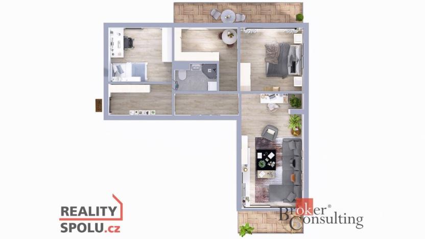 Prodej bytu 3+1, Nemanice, 65 m2