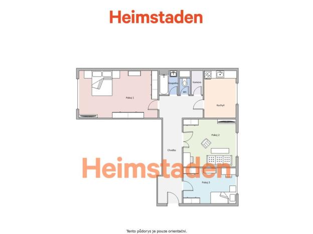 Pronájem bytu 3+1, Havířov - Město, Místní, 74 m2