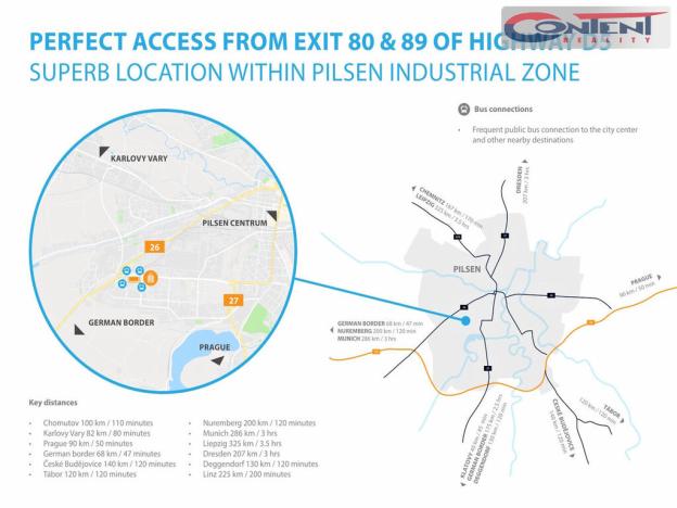 Pronájem skladu, Plzeň - Skvrňany, U Nové Hospody, 6625 m2