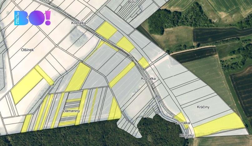 Prodej pole, Líšná, 103172 m2