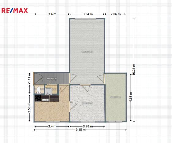 Prodej bytu 3+1, Semily, Luční, 65 m2
