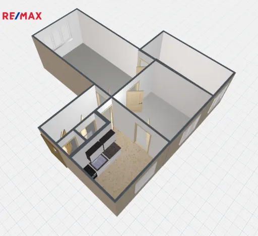 Prodej bytu 3+1, Semily, Luční, 65 m2