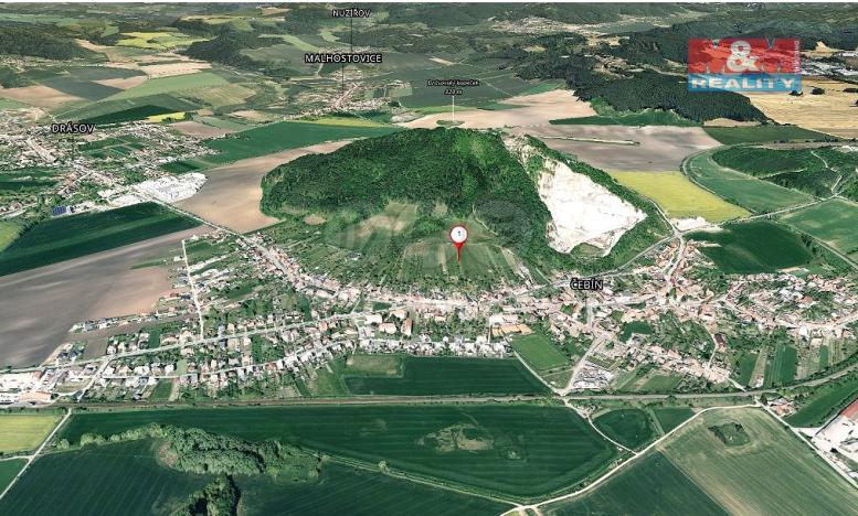 Prodej zahrady, Čebín, 1263 m2