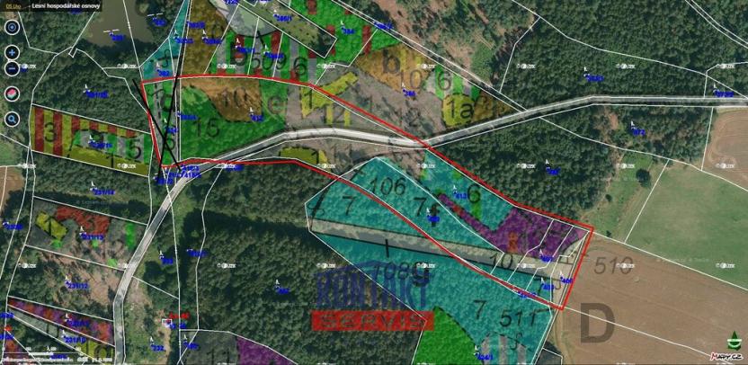 Prodej lesa, Střížovice - Vlčice, 43683 m2
