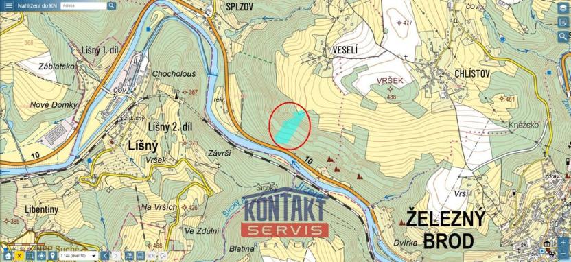 Prodej lesa, Železný Brod - Bzí, 23153 m2