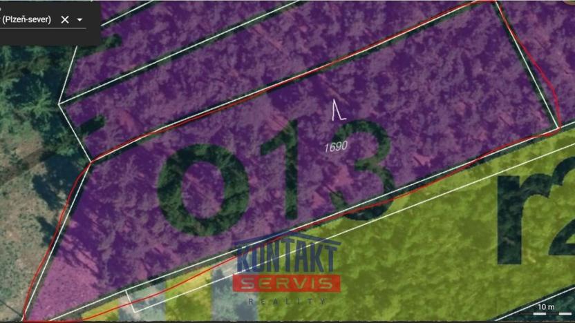 Prodej lesa, Kožlany - Hodyně, 16790 m2