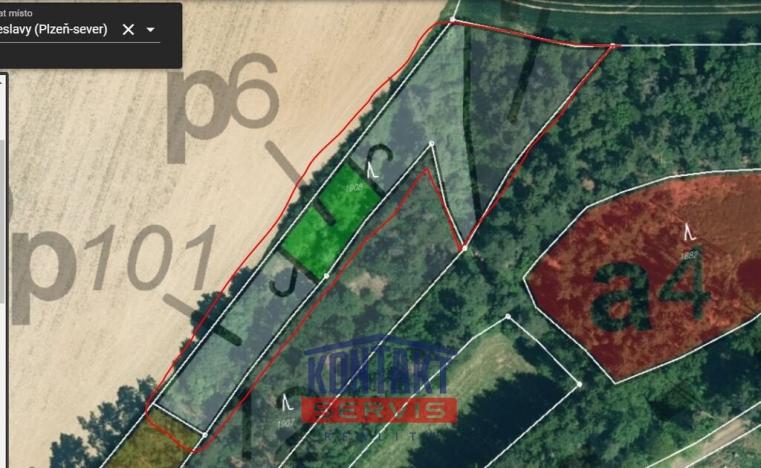 Prodej lesa, Kožlany - Hodyně, 16790 m2