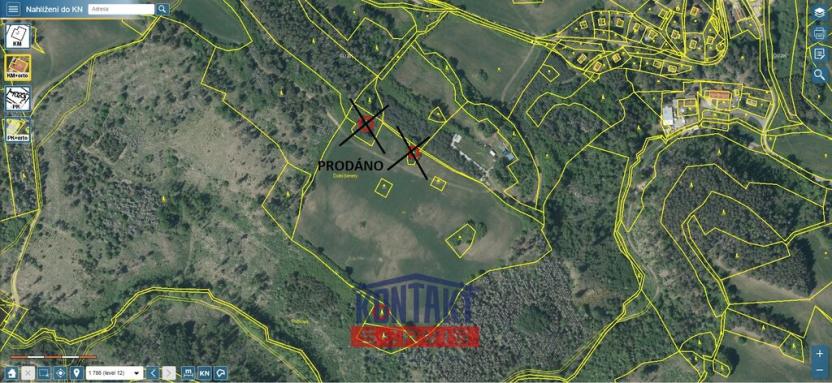 Prodej lesa, Pyšel - Vaneč, 11037 m2