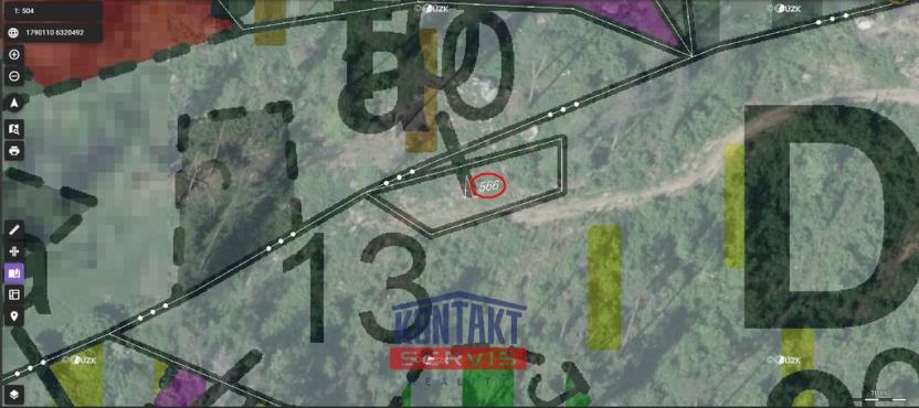 Prodej lesa, Pyšel - Vaneč, 11037 m2