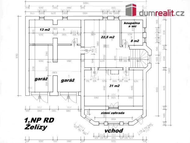 Prodej rodinného domu, Želízy, 286 m2