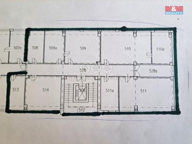 Pronájem kanceláře, Brno - Lesná, Slavíčkova, 288 m2