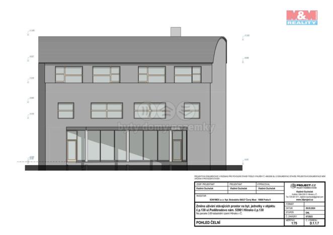 Prodej činžovního domu, Hlinsko, Poděbradovo náměstí, 1787 m2