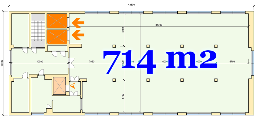 Pronájem kanceláře, Praha - Čakovice, Cukrovarská, 714 m2