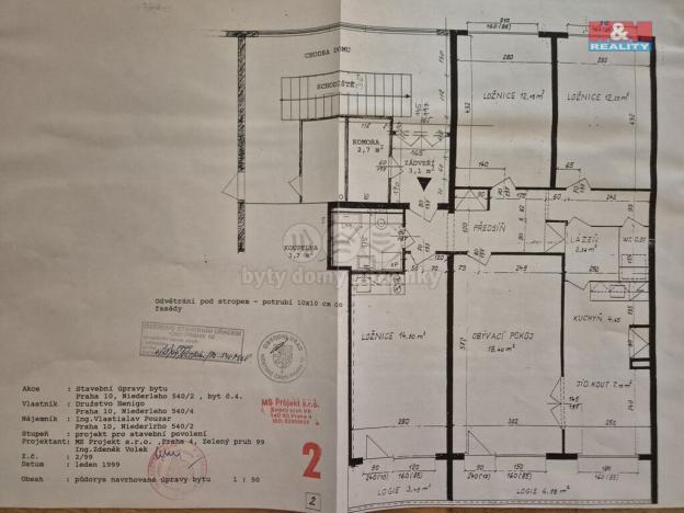 Prodej bytu 4+kk, Praha - Malešice, Niederleho, 92 m2