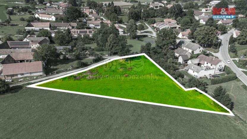 Prodej pozemku pro bydlení, Borovany - Vrcov, 3156 m2