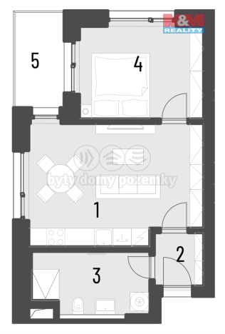 Prodej bytu 2+kk, Brandýs nad Labem-Stará Boleslav, Dřevčická, 44 m2