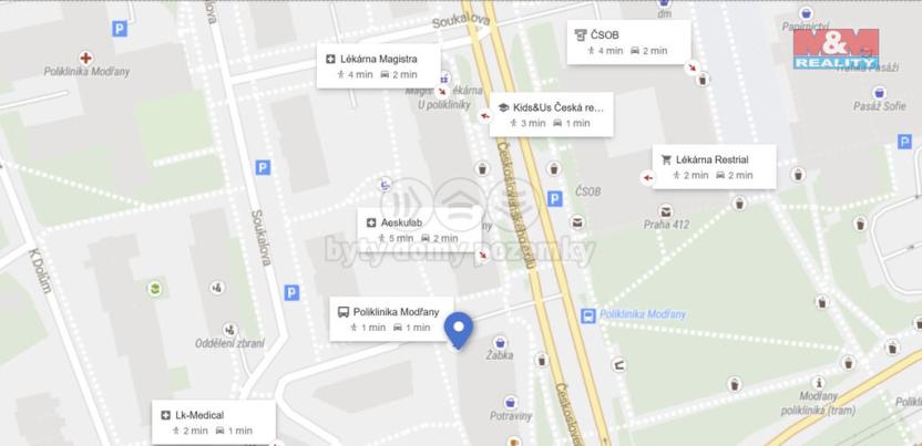 Pronájem obchodního prostoru, Praha - Modřany, Československého exilu, 18 m2