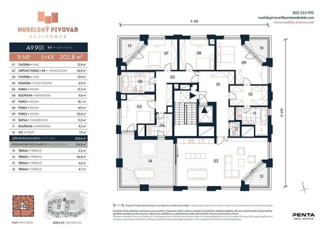 Prodej bytu 5+kk, Praha - Nusle, Bělehradská, 203 m2
