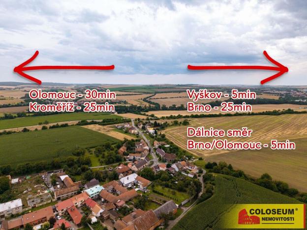 Prodej komerčního pozemku, Křižanovice u Vyškova, 5144 m2