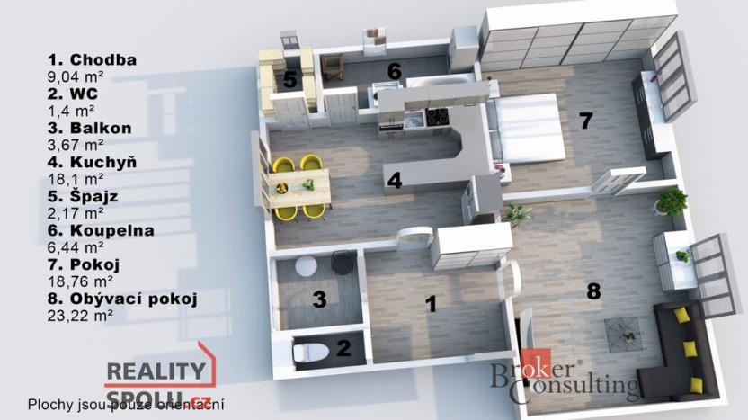 Prodej bytu 2+1, Kostelec nad Orlicí, Rudé armády, 83 m2