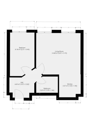Pronájem bytu 2+kk, Praha - Nové Město, Truhlářská, 33 m2