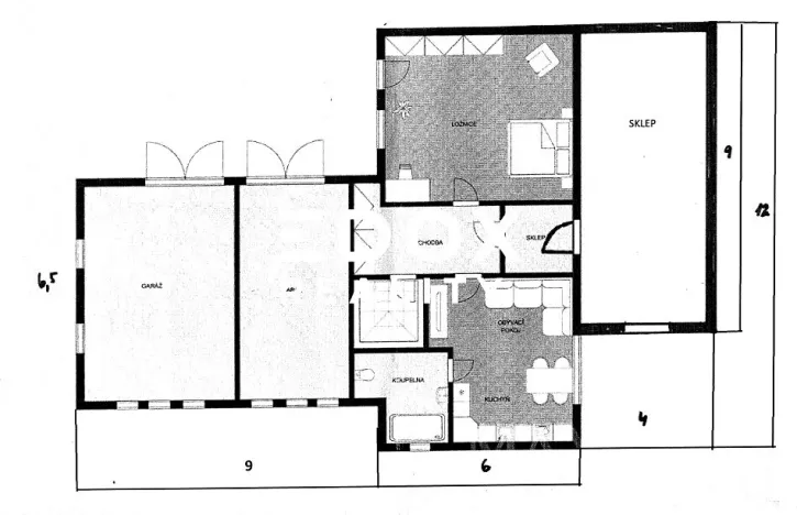 Prodej rodinného domu, Vlkaneč, 244 m2