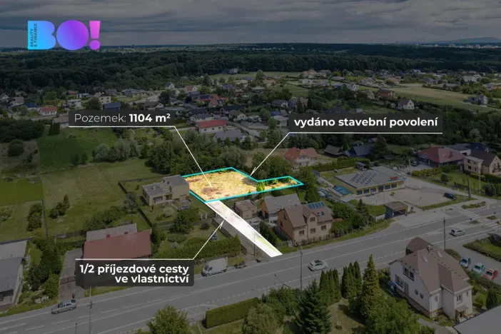 Prodej pozemku pro bydlení, Ostrava - Bartovice, 1104 m2