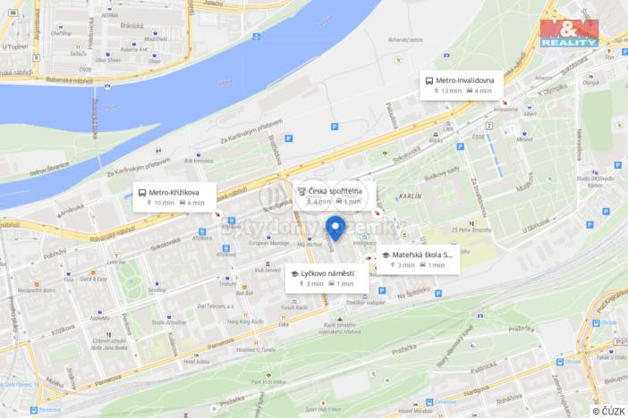 Prodej bytu 3+kk, Praha - Karlín, Křižíkova, 92 m2