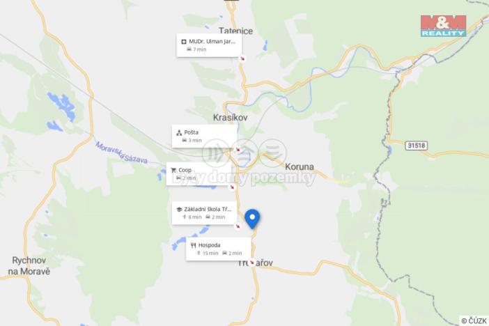 Prodej pozemku pro bydlení, Třebařov, 5014 m2