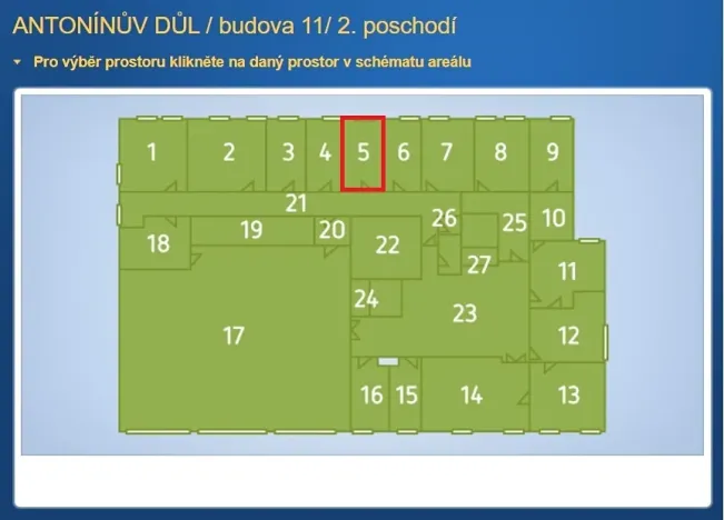 Pronájem kanceláře, Jihlava, 18 m2