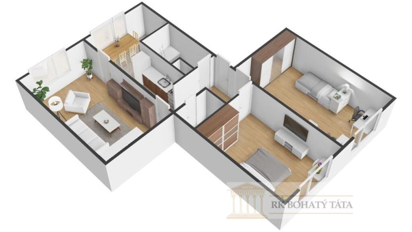 Prodej bytu 3+1, Ústí nad Labem - Severní Terasa, Jizerská, 84 m2