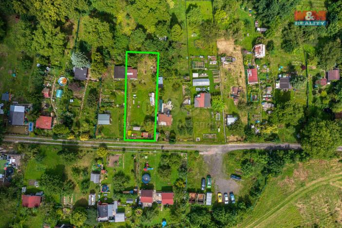 Prodej zahrady, Děčín, Mendelova, 476 m2