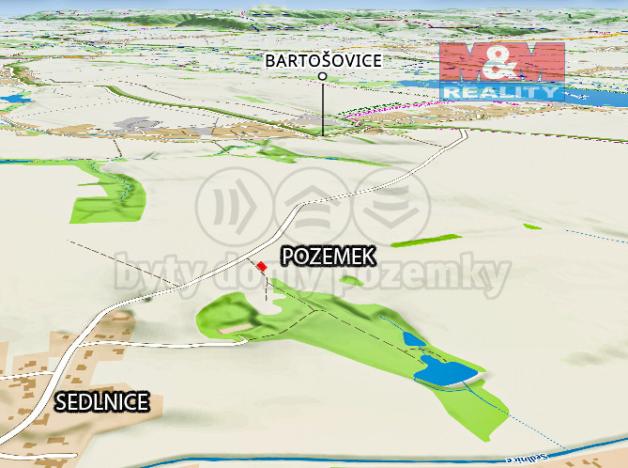 Prodej pole, Bartošovice, 1134 m2