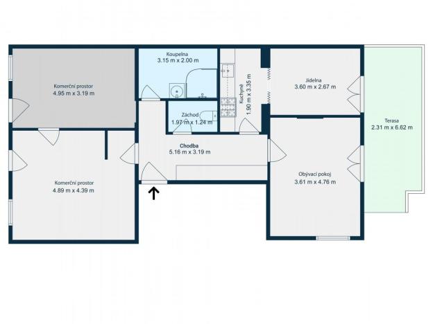 Prodej obchodního prostoru, Litoměřice - Litoměřice-Město, Klášterní, 100 m2