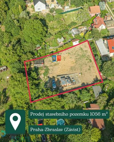 Prodej pozemku pro bydlení, Praha - Zbraslav, Závist, 1056 m2