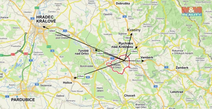 Pronájem garáže, Kostelec nad Orlicí, Mánesova, 1050 m2