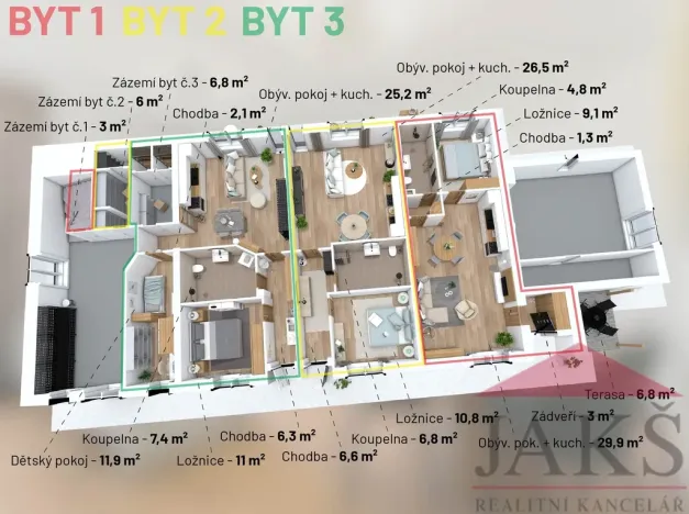 Prodej bytu 2+kk, Dlouhá Ves, 48 m2
