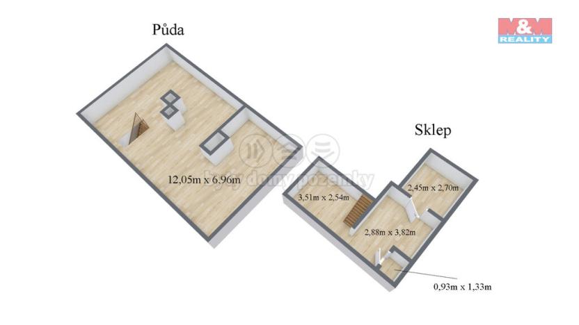 Prodej rodinného domu, Chomutov, Pražská, 69 m2